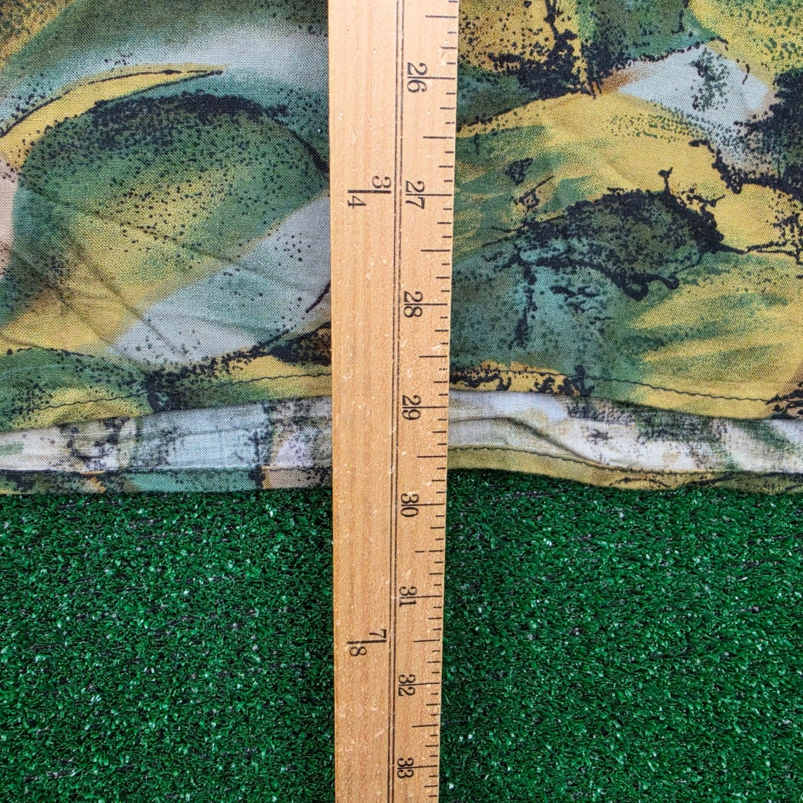 Vintage Keneville Shirt Mens Large Earth Tone Abstract 100% Rayon Pocket Tee gallery