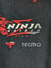 2007 Vintage y2k Tecmo Ninja Gaiden Sigma Graphic video game promo L Tee nerd