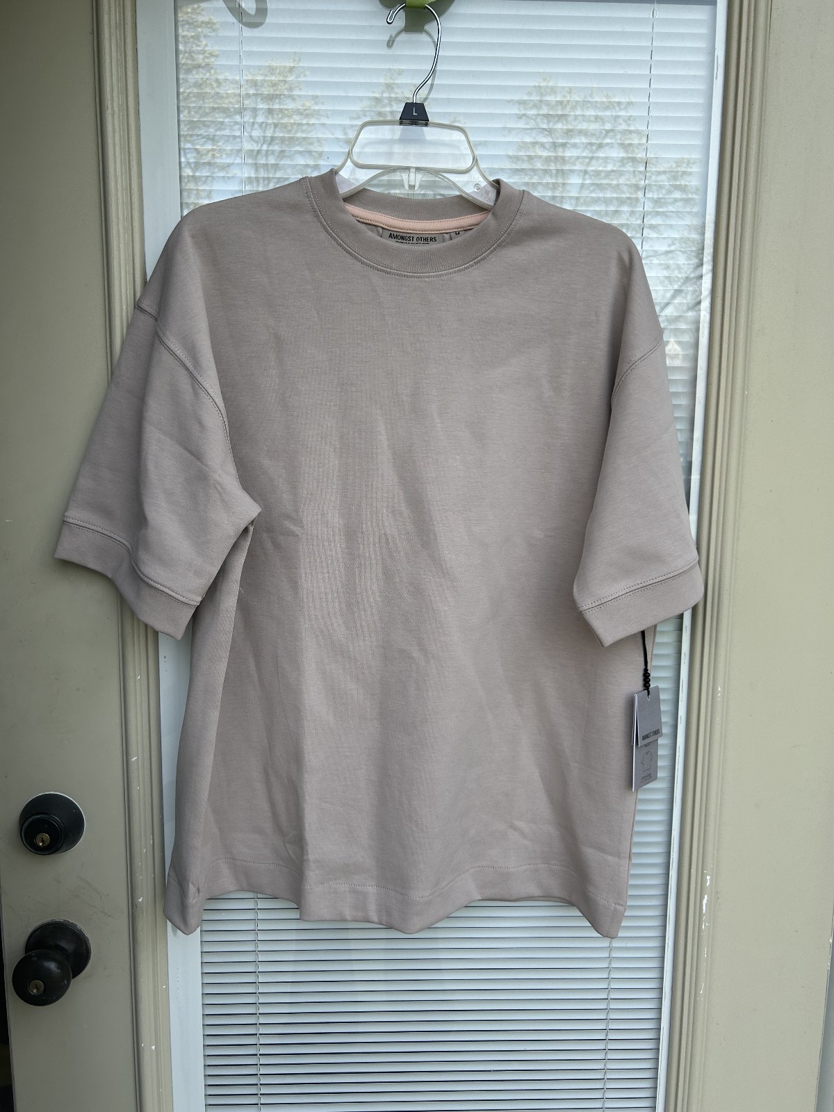 Amongst Others Drop Shoulder Boxy Fit T-Shirt Mens Heavyweight Tee SZ M gallery