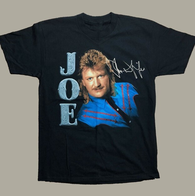 Vtg Joe Diffie Concert Tour Heavy Cotton Black T-Shirt cool new new shirt