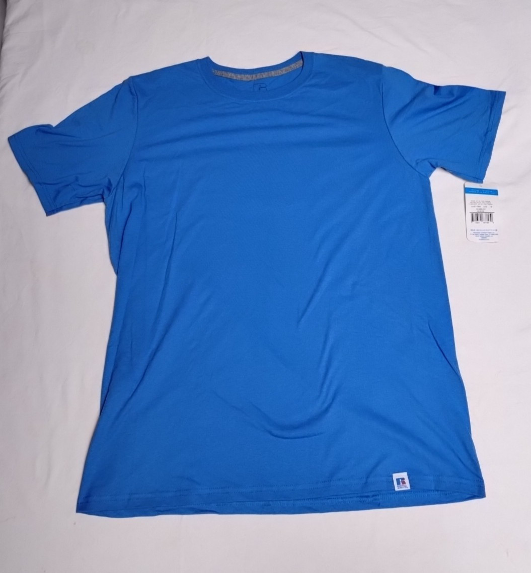 Russell Athletic Light Blue T-Shirt Short Sleeves (New With Tags) Size Medium gallery