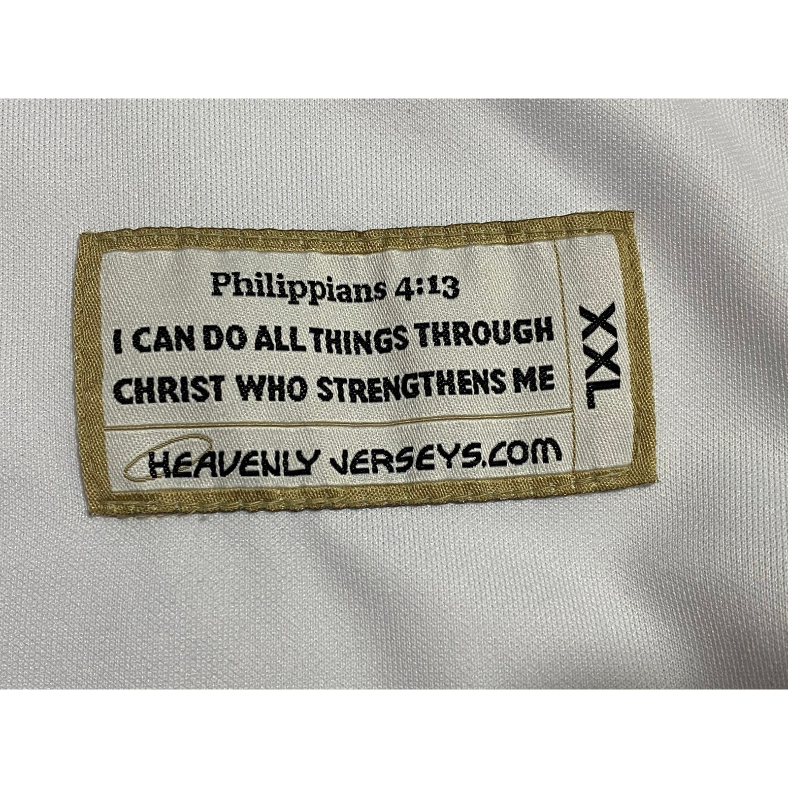 Colosseum Athletics Jesus Christ Baseball Jersey — White Stitch Logos 2XL gallery