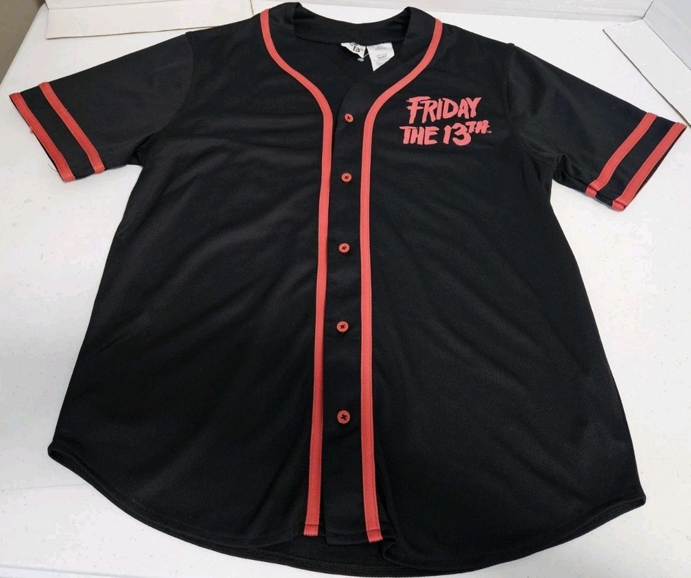 Friday The 13th Jason Mask Baseball Jersey Size Small Shirt