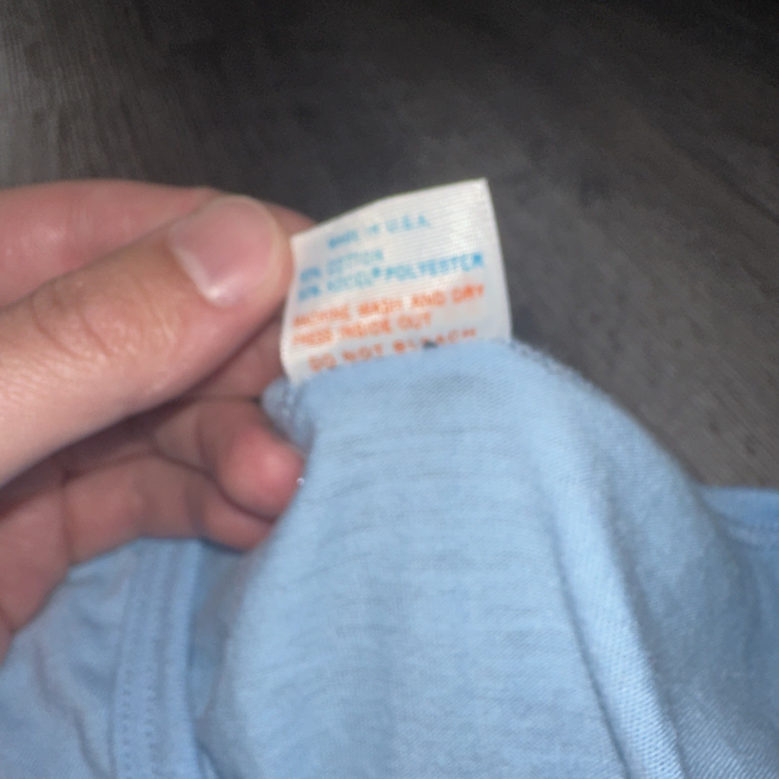 Vintage 70s Roach Ringer T shirt Hug Me Cartoon Blue Single Stitch Mens L gallery