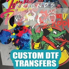 Custom Iron On Heat Transfers Personalised DIY T-shirt Ready Apply DTF Wholesale