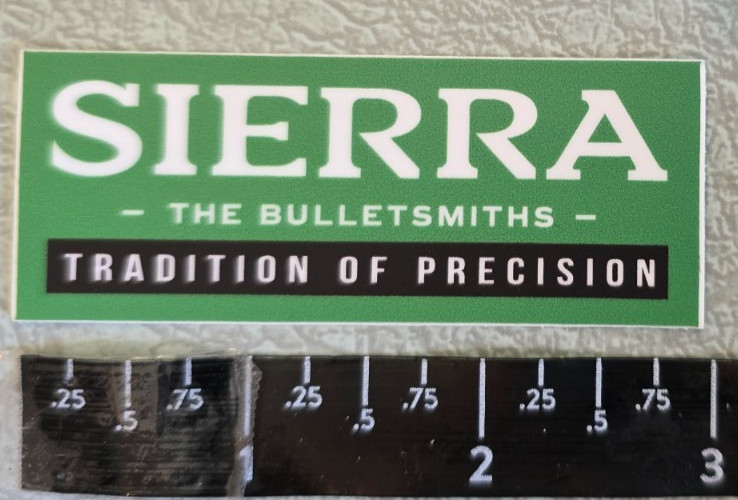 #6 Sierra Bullets Reloading Reload Shooting Rifle Vinyl Decal Sticker Shot Show
