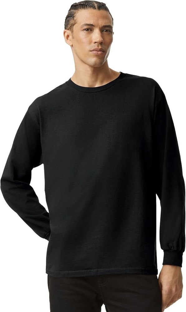 3-pack American Apparel 1304 Unisex Long Sleeve Heavyweight T-Shirt (S-5XL)
