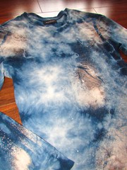 PACSUN ~ Men’s Small ~ Galaxy Space Tie Dye 100% Cotton Long Sleeve T-Shirt c17