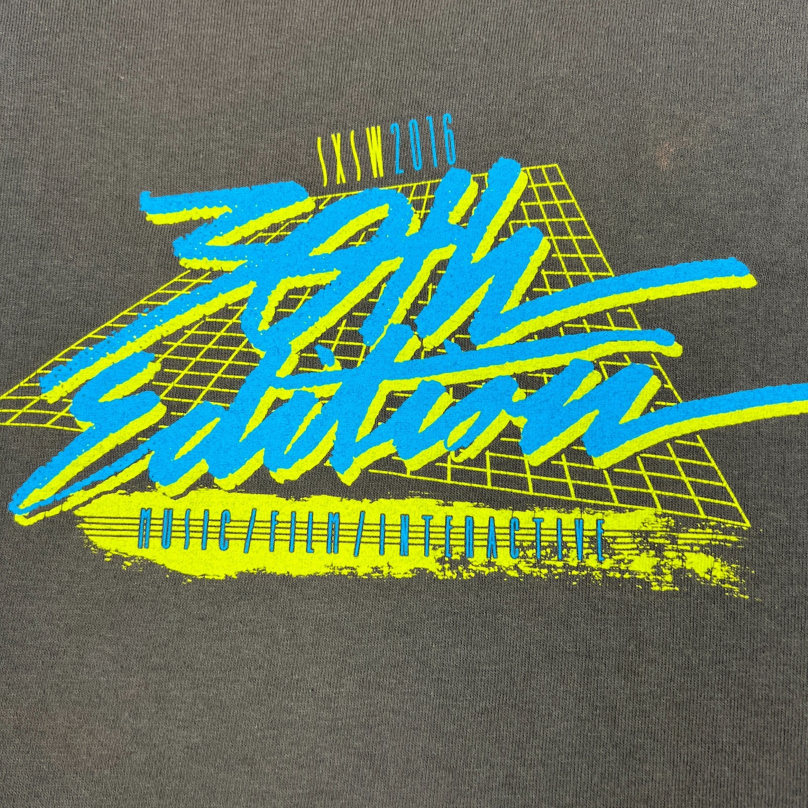 SXSW Shirt Mens Medium Brown 30th Edition 2016 Music Film Festival Austin TX gallery