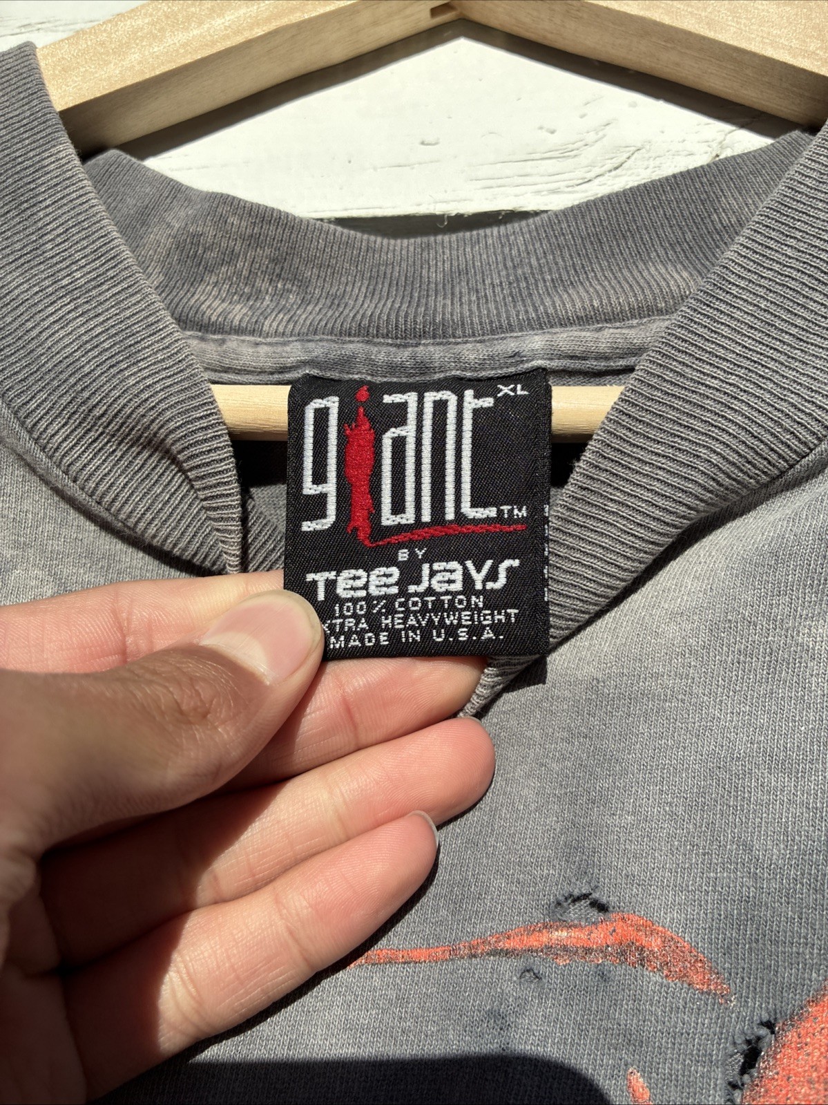 Vintage 90s Distressed Giant They Might Be Giants Apollo 18 Tour Band SZ XL USA gallery