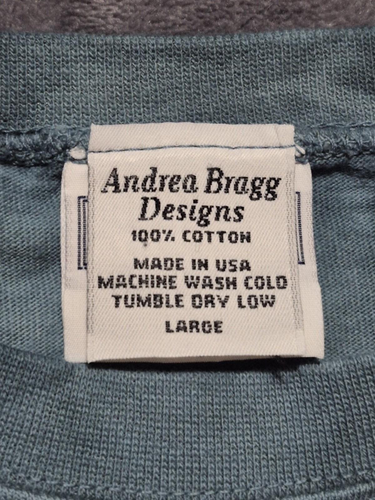 VTG. Single Stitch Andrea Bragg L Designs Shirt Tribal Graphic Tie-DyeBlue L/S gallery