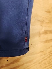 Levis Logo Light Blue Red Tab Cotton T-shirt Mens Large