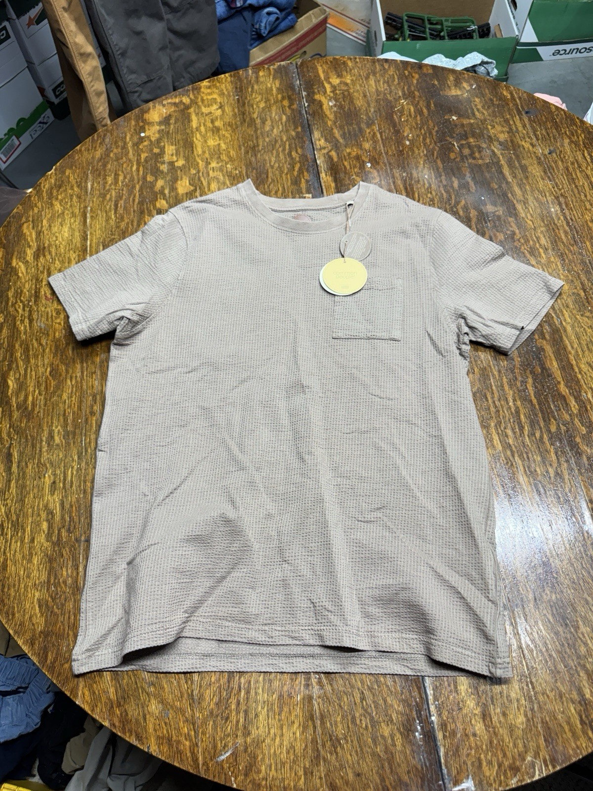 NWT Common People Mens Brown T-Shirt Crew Neck Short Sleeve Casual Medium gallery