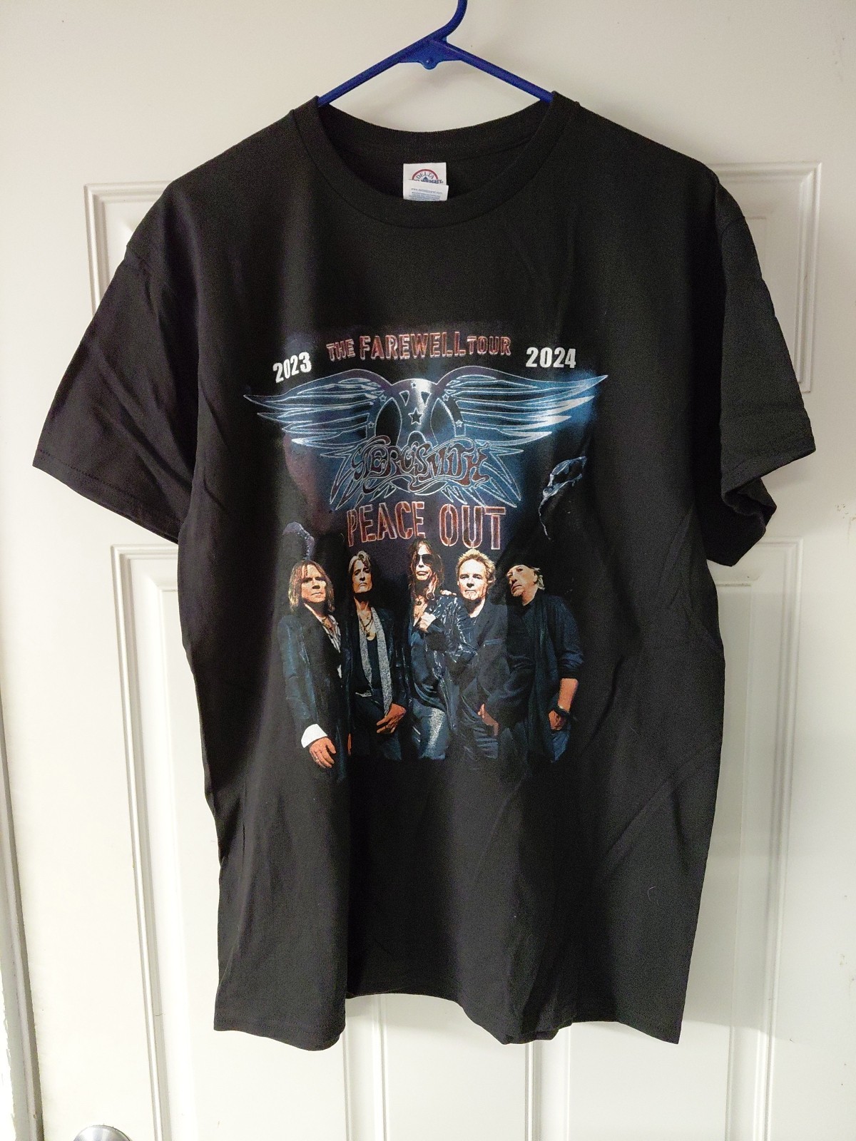 Aerosmith Tour Shirt, 2023 Tour Peace Out Farewell Aerosmith Shirt LARGE DELTA gallery