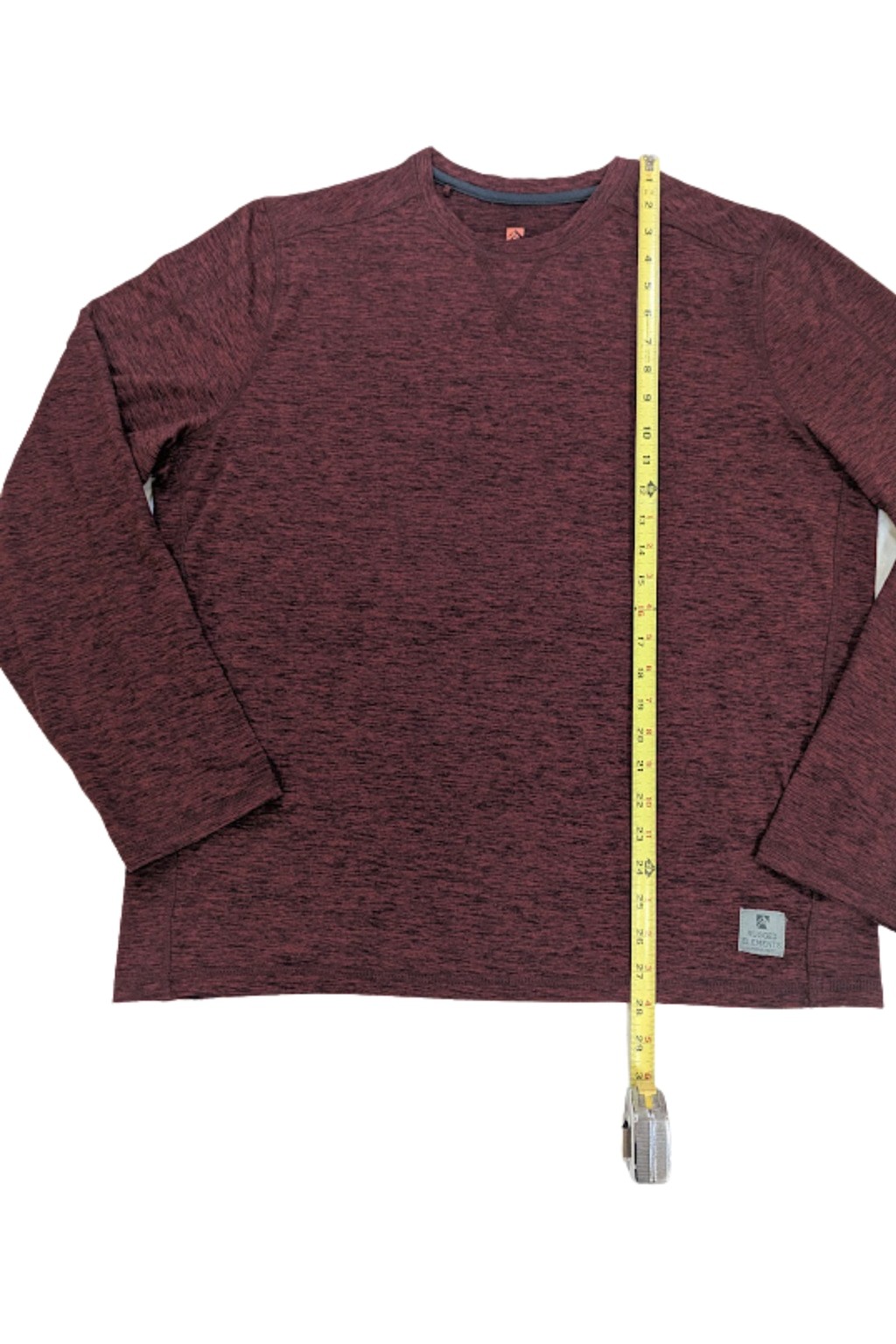 Rugged Elements Heather Burgundy Performance Shirt Men's Large Outdoor Workout gallery