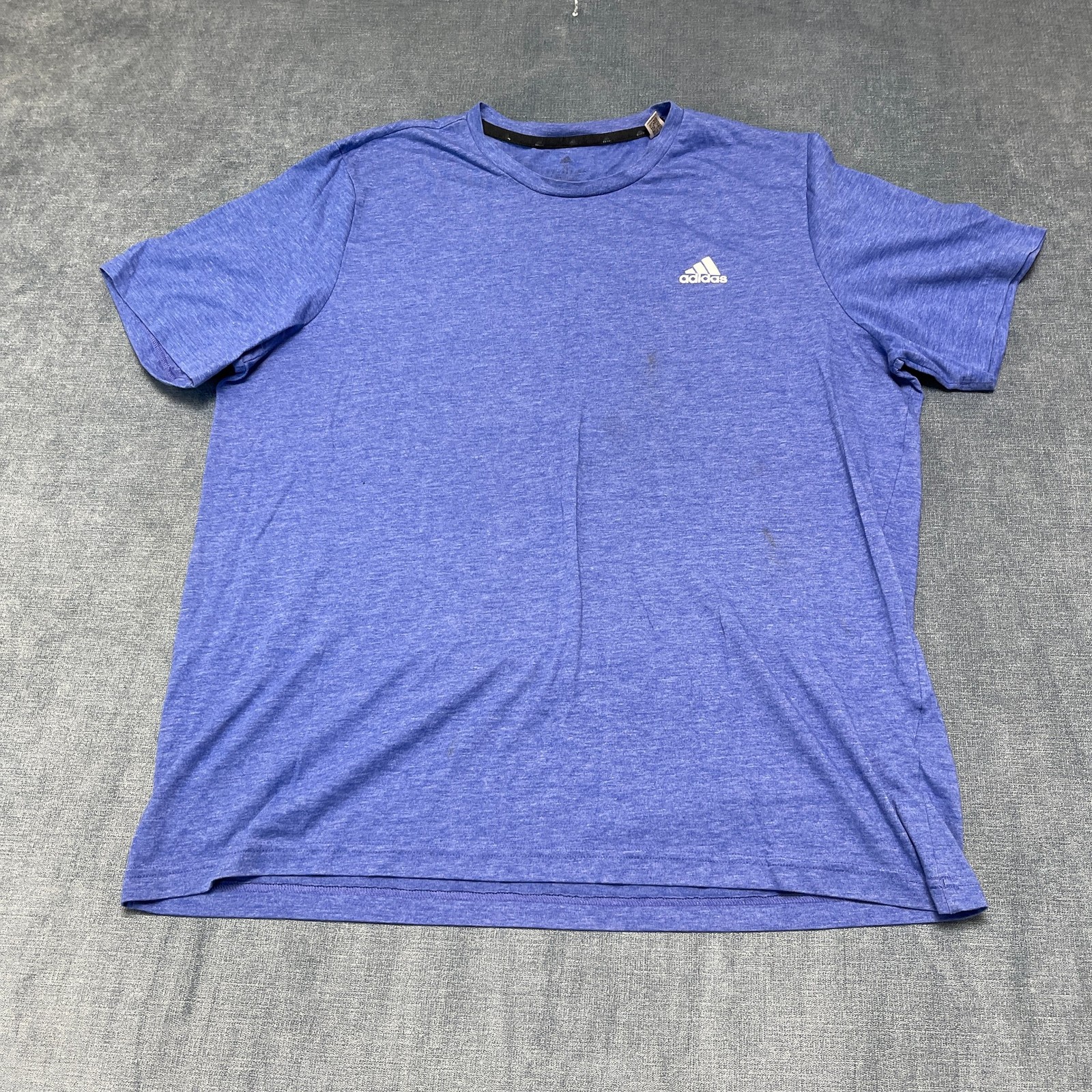 Adidas Aeroready T Shirt Mens XL Purple 3 Stripe Logo Moisture Wicking Athletic gallery