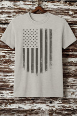 4th of July US Flag USA Distressed American Flag Vintage Patriotic T Shirt S-XL