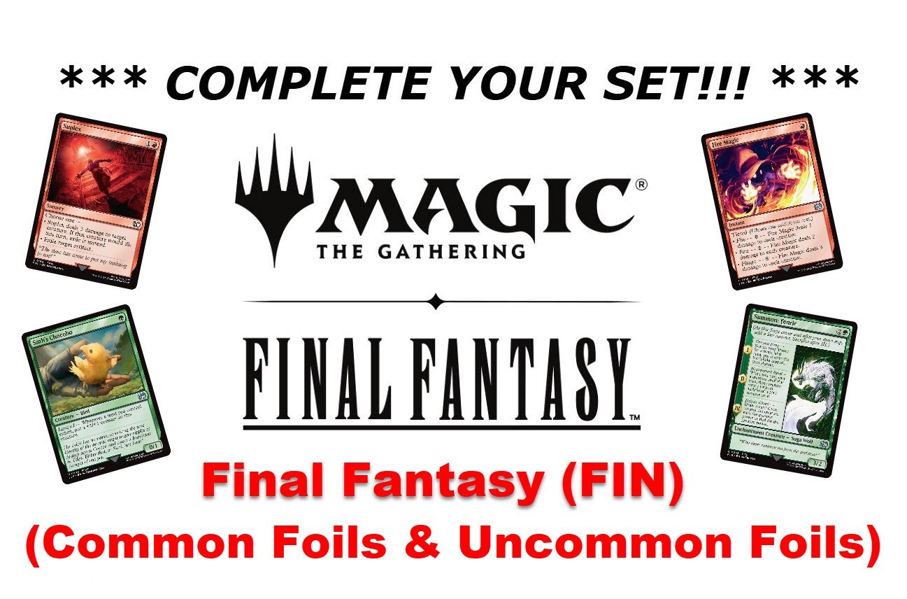 Magic The Gathering Final Fantasy (FIN) (Common & Uncommon Foils) – You Pick!