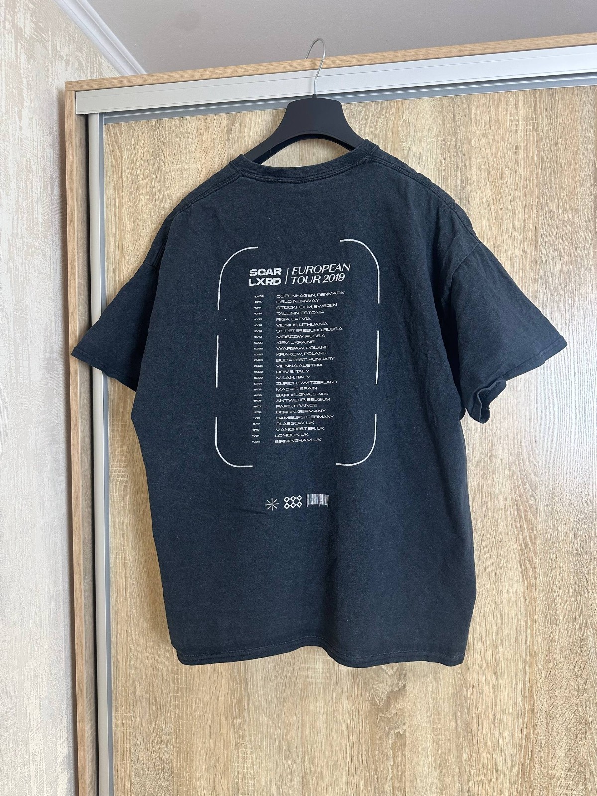 Scarlxrd European Tour 2019 Vintage Heavy Metal T Shirt Mens Size 2XL Navy