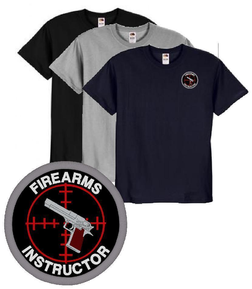 Firearms Instructor Embroidered Tee Shirt #592-8000