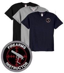 Firearms Instructor Embroidered Tee Shirt #592-8000