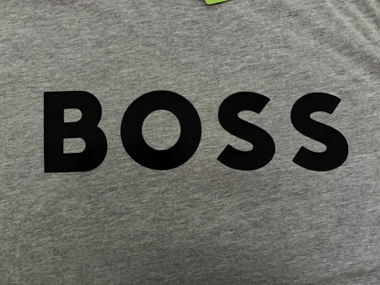 Hugo Boss Men’s Gray Short Sleeve Black Velvet Crew Neck Tee Shirt Sz L NWT gallery