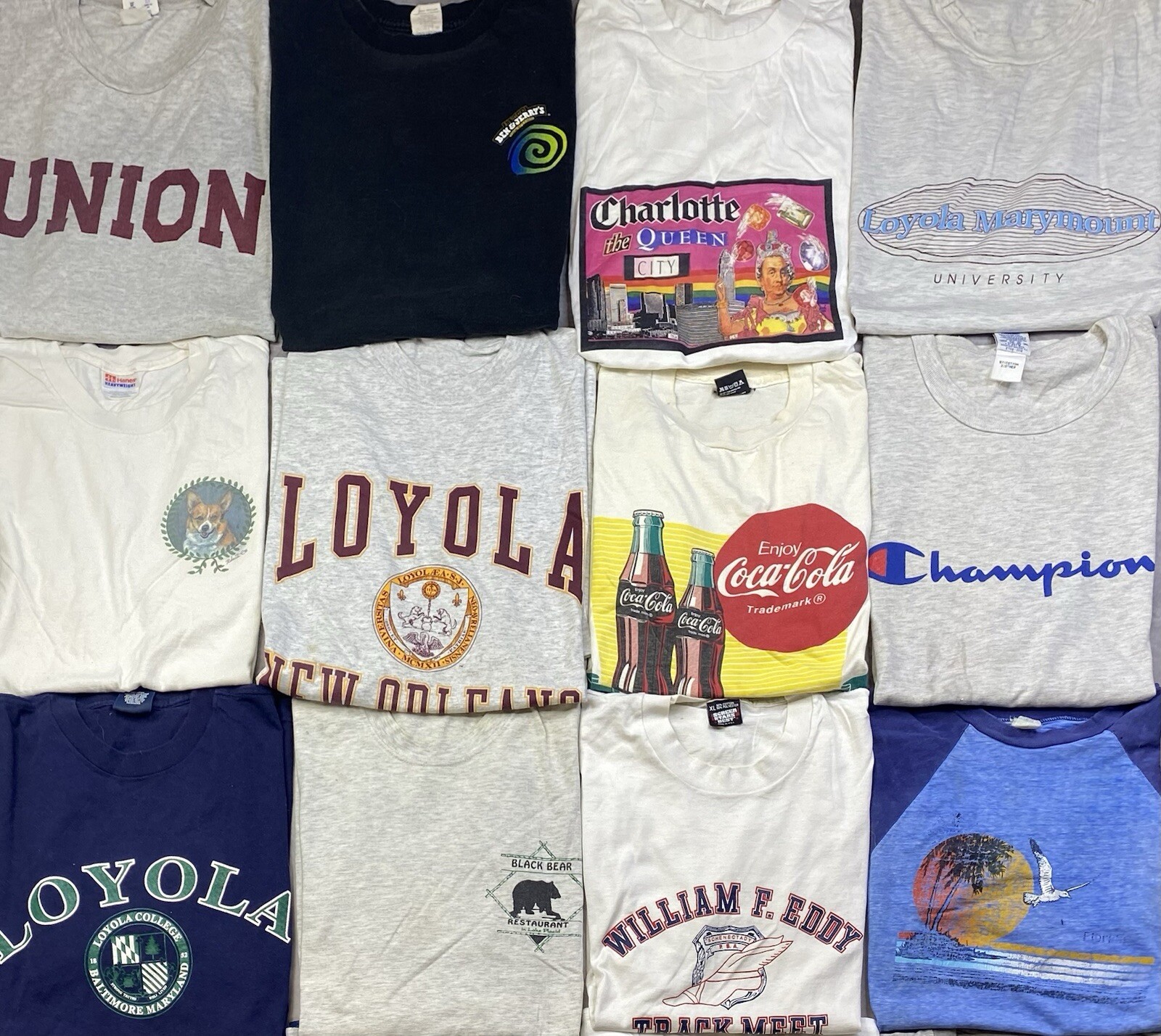 Vintage Graphic shirts Promo Funny Cartoons Sport Destinations Lot Of 20 Mix Szs gallery