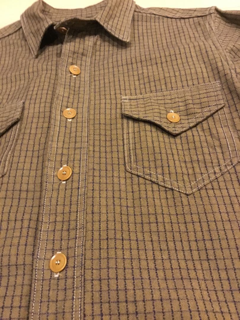 JOHN GLUCKOW WAREHOUSE The Madison Shirt JG17 Size 36 One Wash Dobby Check Men gallery