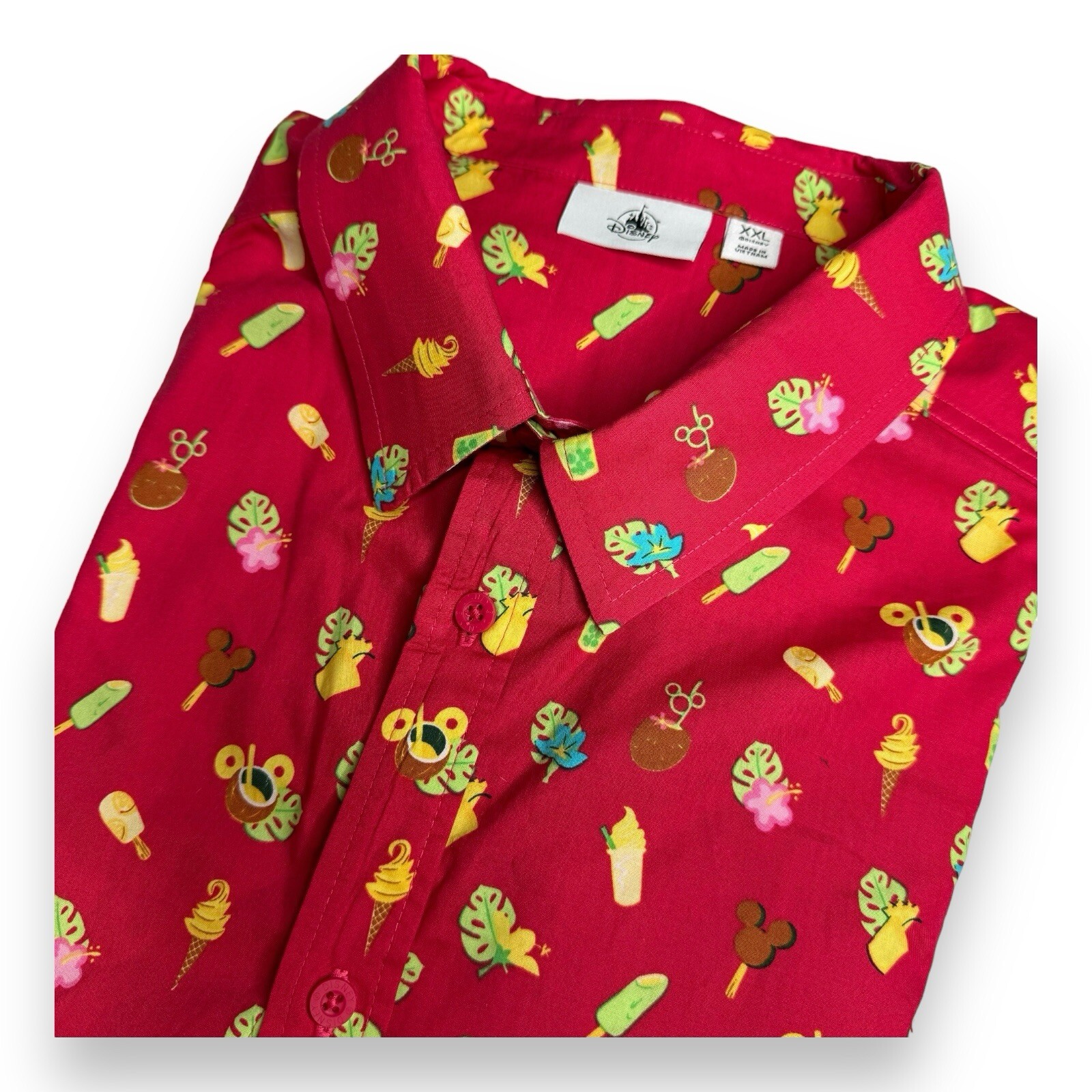 Disney Parks Authentic Aloha Hawaiian Dress Shirt Mens Size 2XL NWT gallery
