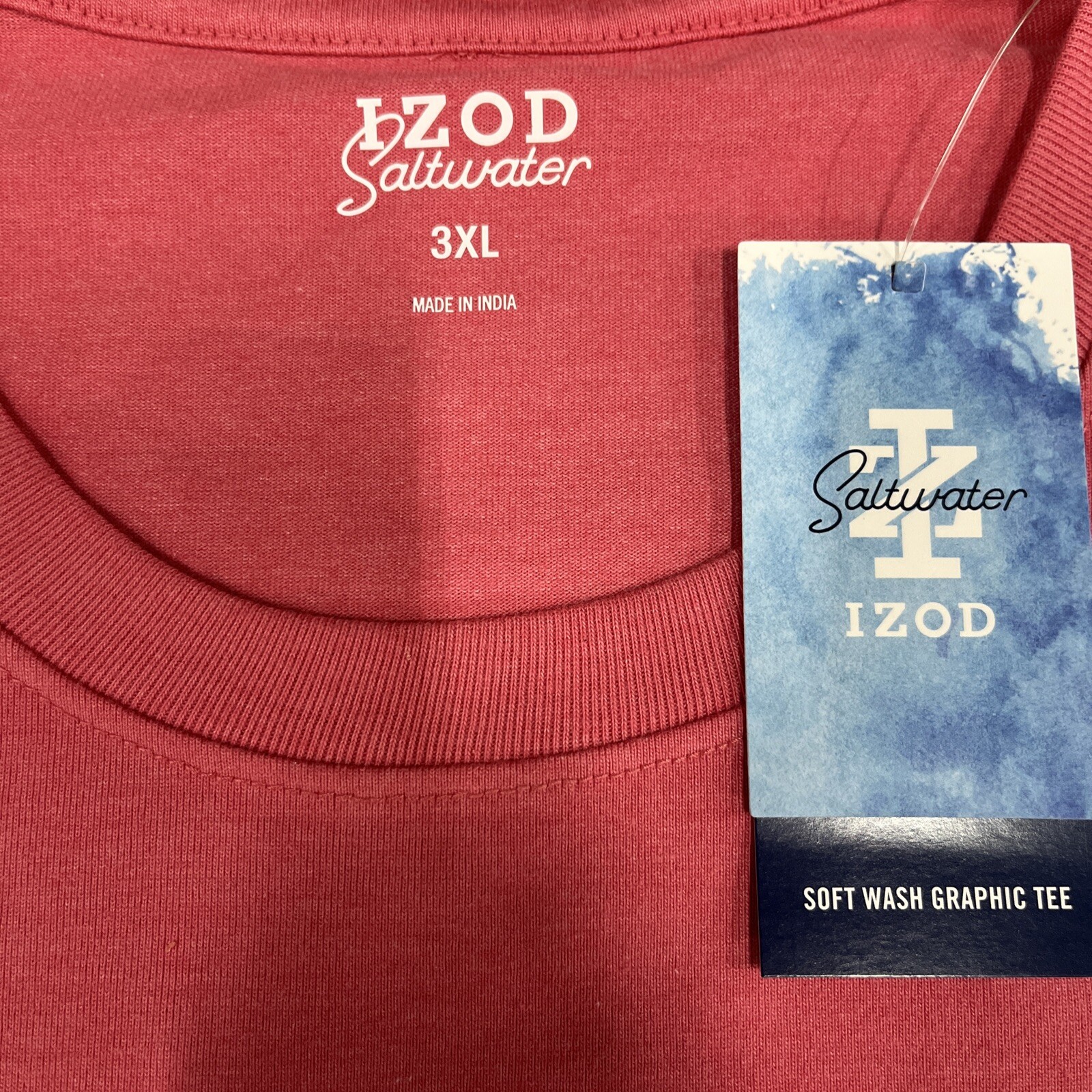 IZOD Saltwater Graphic Tee Rapture Rose Size 3XL gallery