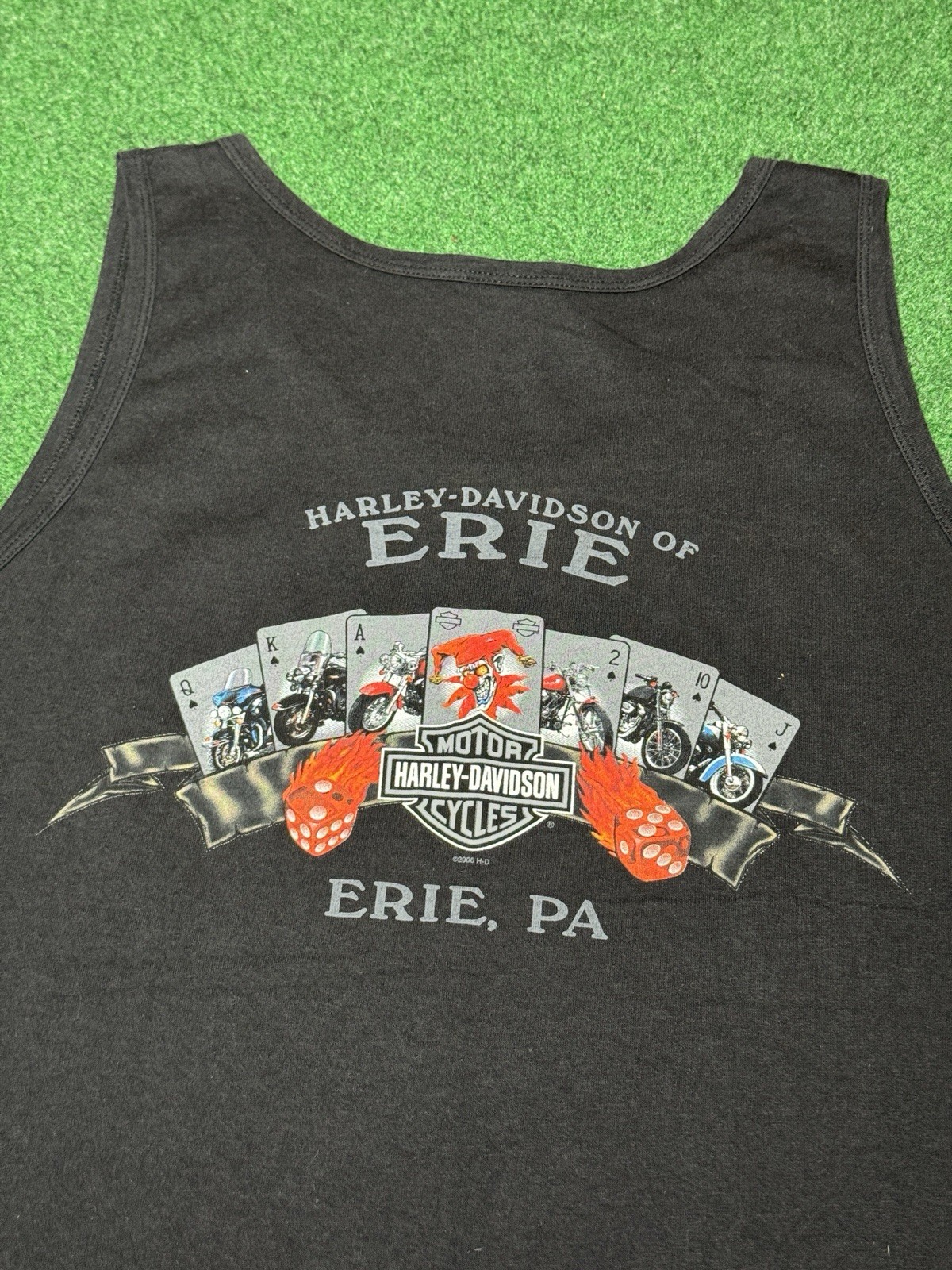 Harley Davidson Unleashed Tank Top Vintage 90s Sleeveless Biker Shirt Grunge gallery