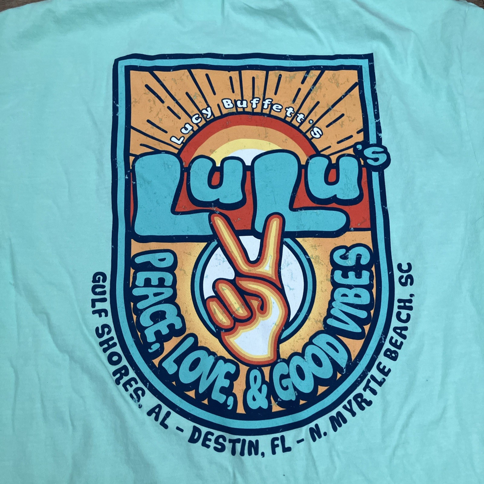 Lucy Buffett's Lulu's Short Sleeve T-shirt NEW Myrtle Beach Destin GS Souvenir gallery