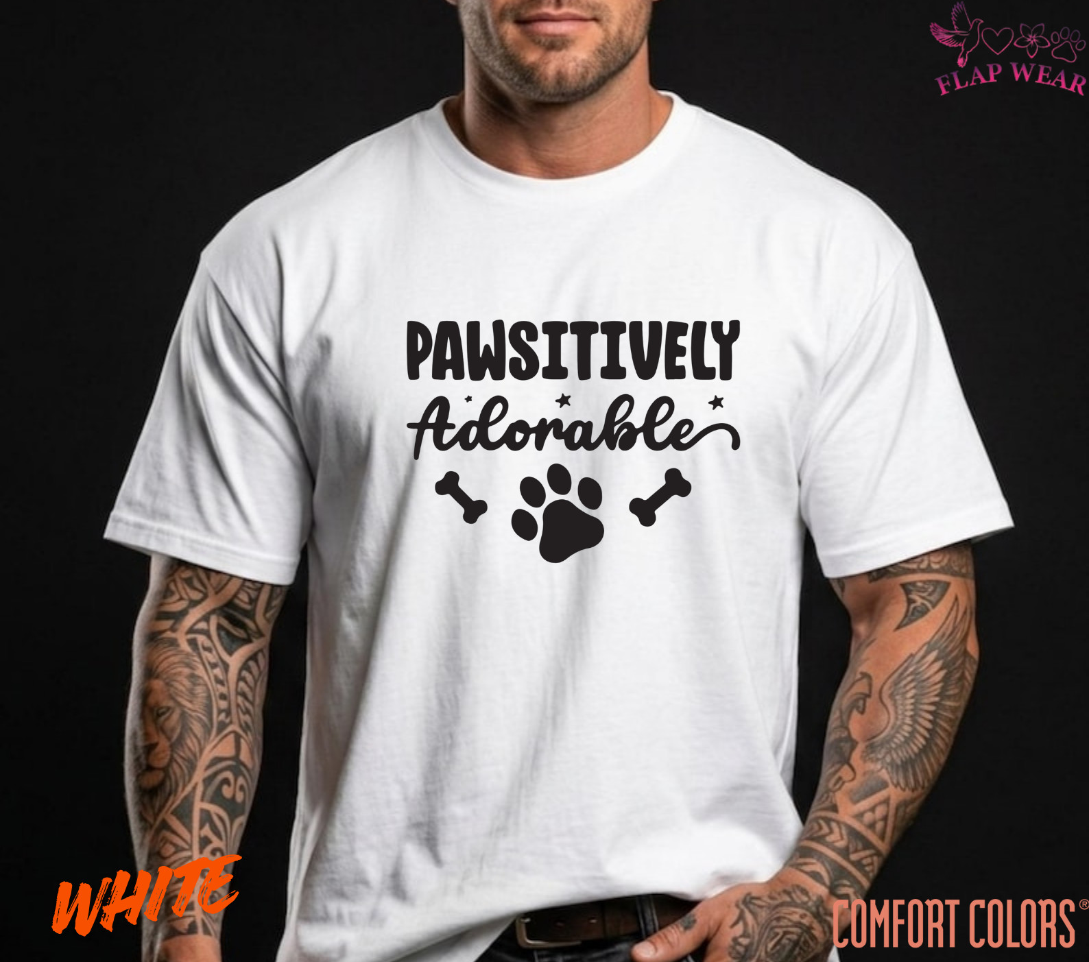 Unisex Pawsitively Adorable Dog Paw Print T-Shirt - Cute Pet Lover Graphic Tee gallery