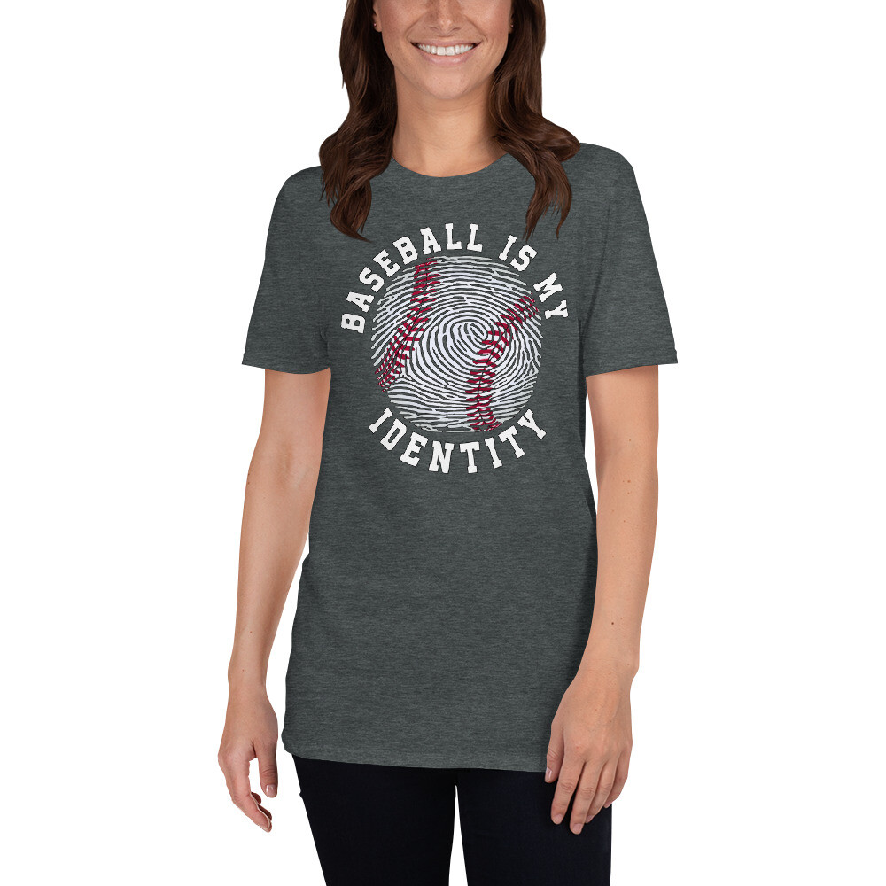 BASEBALL IS MY IDENTITY SPORTS PASSION Short-Sleeve Unisex T-Shirt gallery