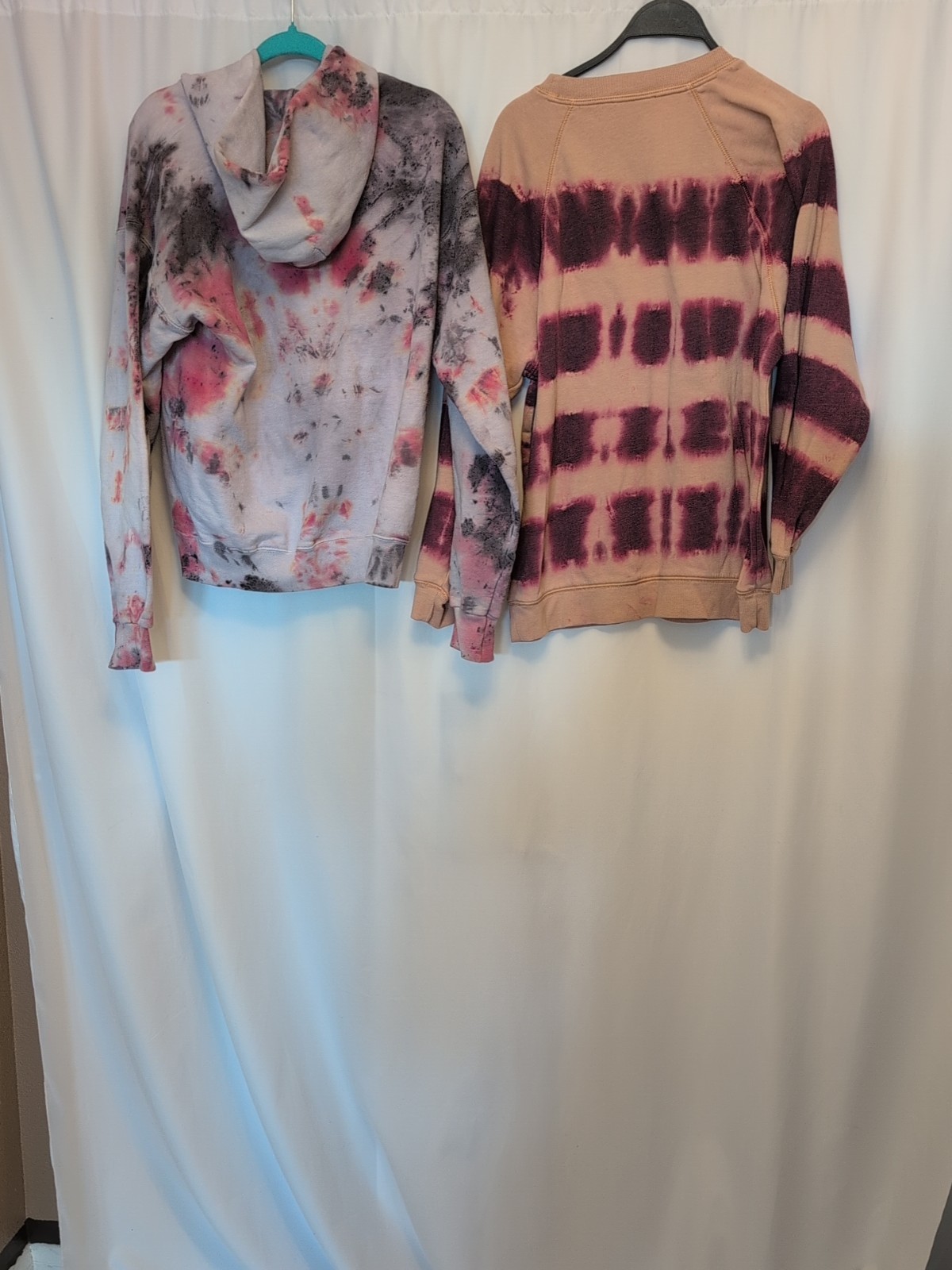 2 M colorful tie dye long sleeves: 1 ease of motion shirt 1 hanes hoodie gallery