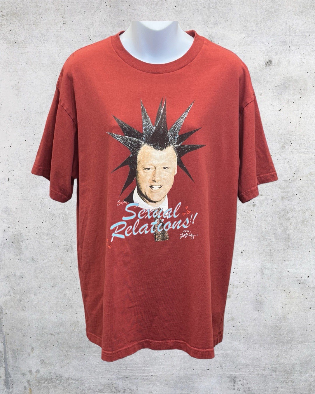 Golf Wang Clinton Sexual Relations Graphic T Shirt Red Large Tyler The Creator gallery