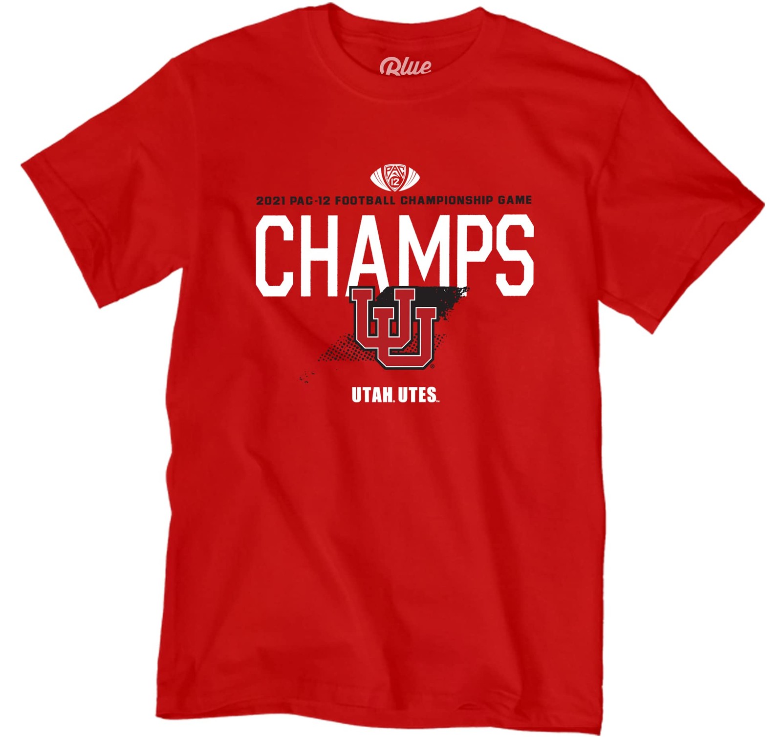 Blue 84 Men's Standard NCAA Officially Licensed Utah Utes Pac-12 Champs T-Shirt gallery
