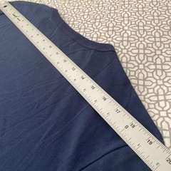 Eubi Shirt Men’s Large Single Pocket Tee Navy Blue T-Shirt Cotton Round Neck