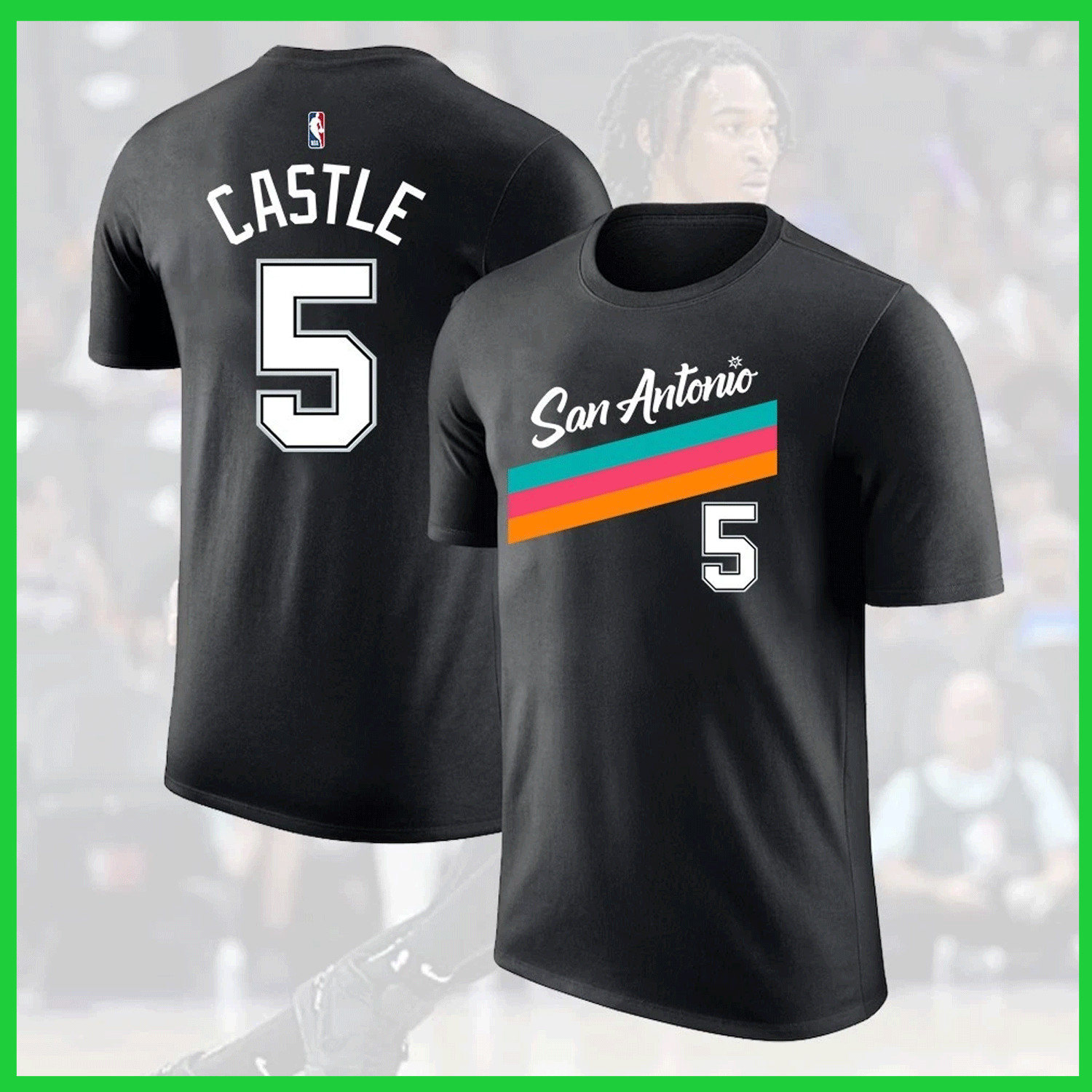 HOT NEW - Stephon #5 Castle San Ant0nio Team 2026 Player Name & Number S–3XL gallery