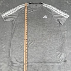 Adidas Climacool Mens Medium Grey Heather 3-Stripe Short Sleeve Training T-Shirt