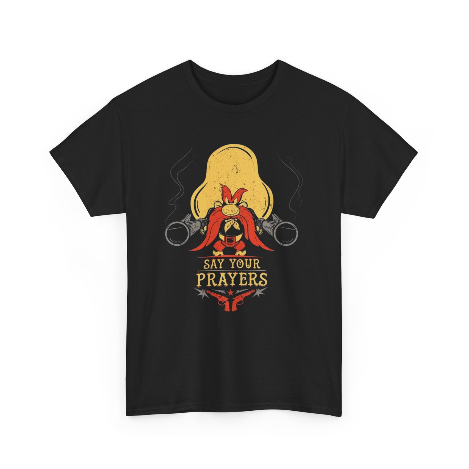 Yosemite Sam - Say Your Prayers T-Shirt, Looney Tunes Tee, Cartoon Graphic Shirt gallery