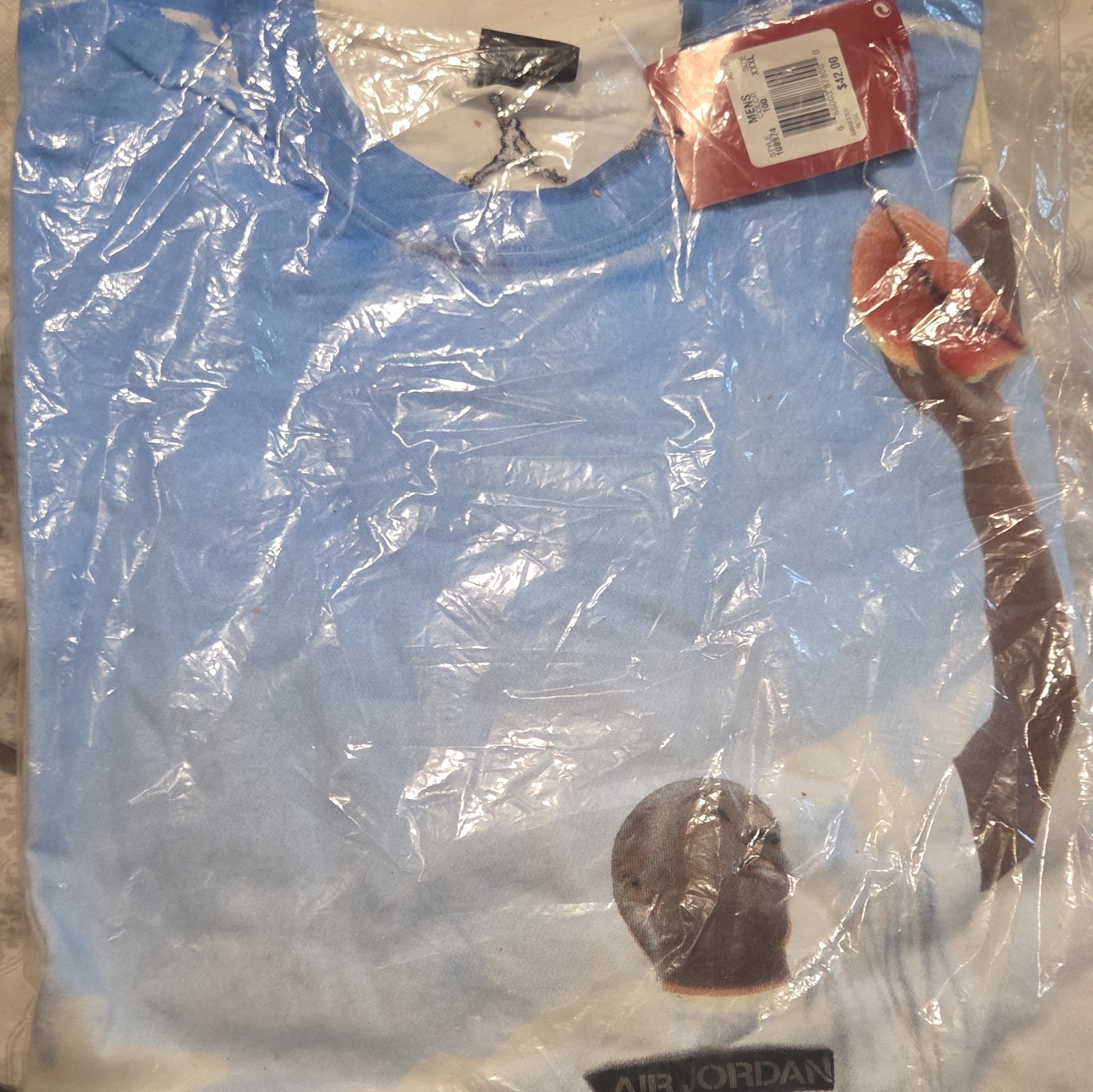 NIKE AIR JORDAN JUMPMAN FLIGHT SHIRT ALL OVER PRINT BLUE RARE 108974 100 3XL gallery