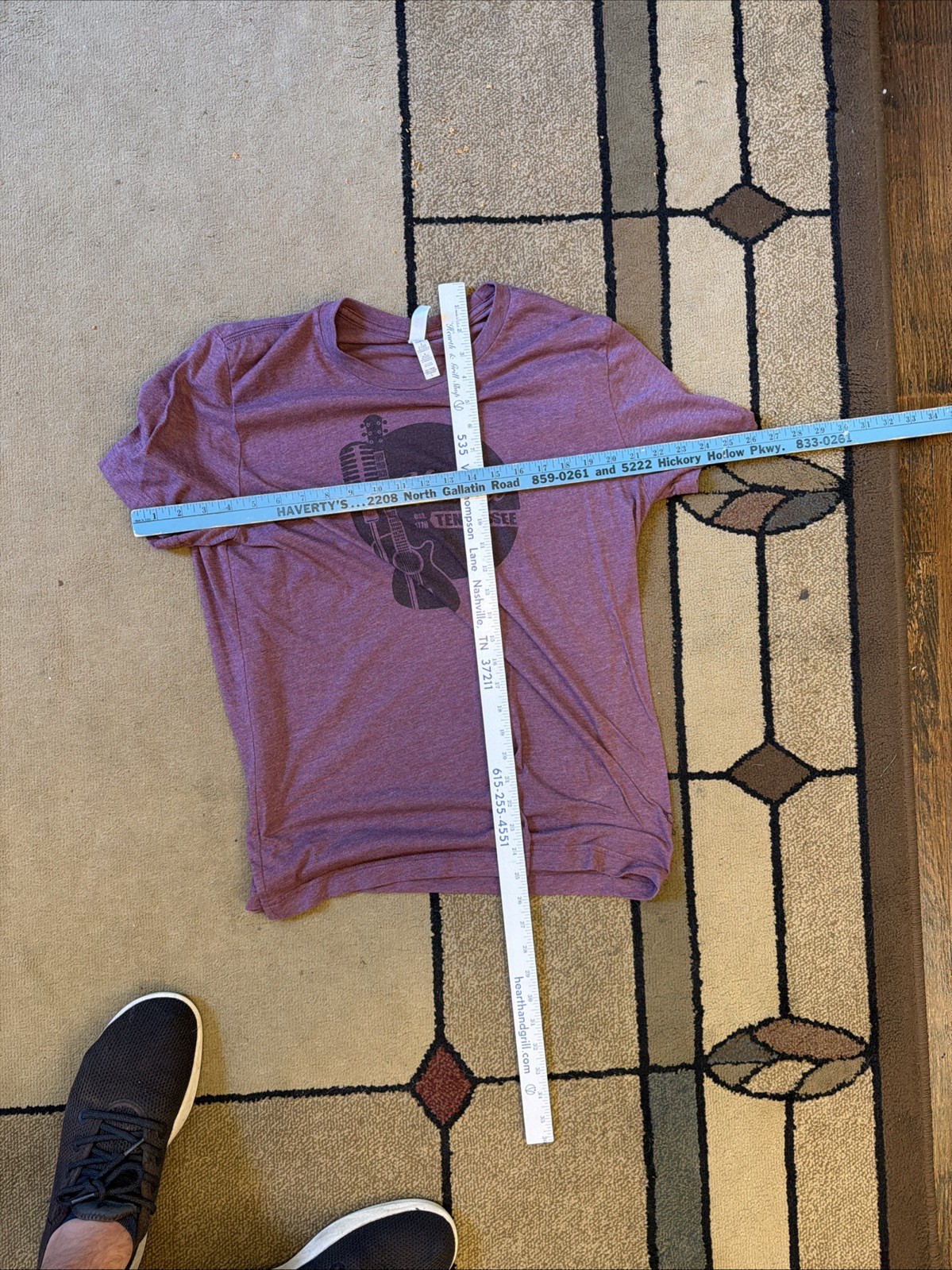Nashville T Shirt Men’s Large Maroon Canvas Brand gallery