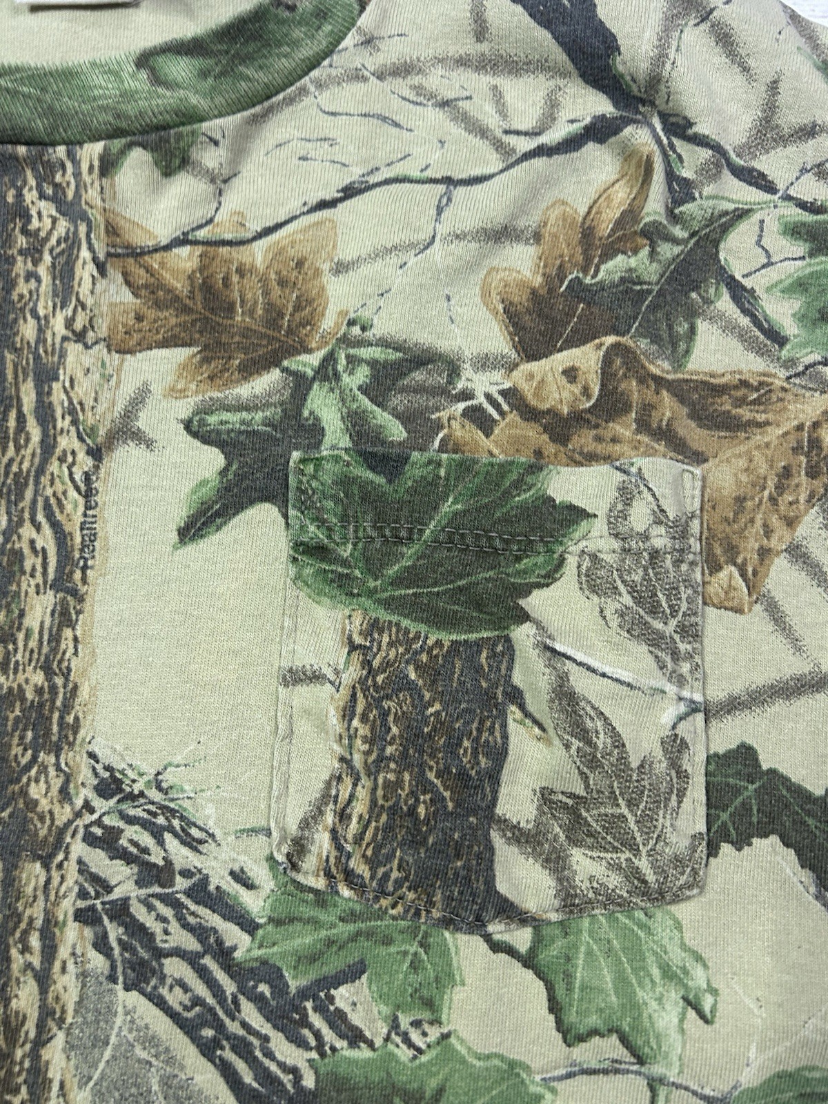 Vintage Jerzees Outdoors Realtree Camo Pocket T Shirt Size Large Camouflage Hunt gallery