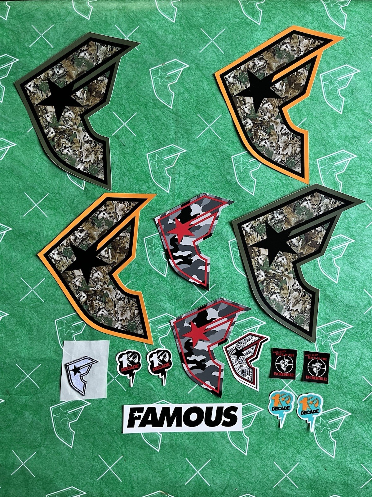 Famous Stars And Straps Camo Sticker Set gallery