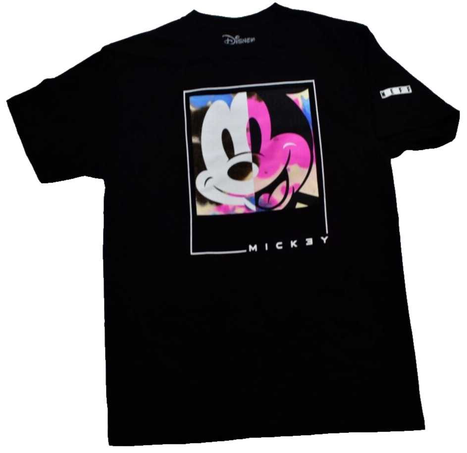 Neff x Disney Mens Mickey Mouse Face Tie Dye Fill Black Shirt NWT S-XL