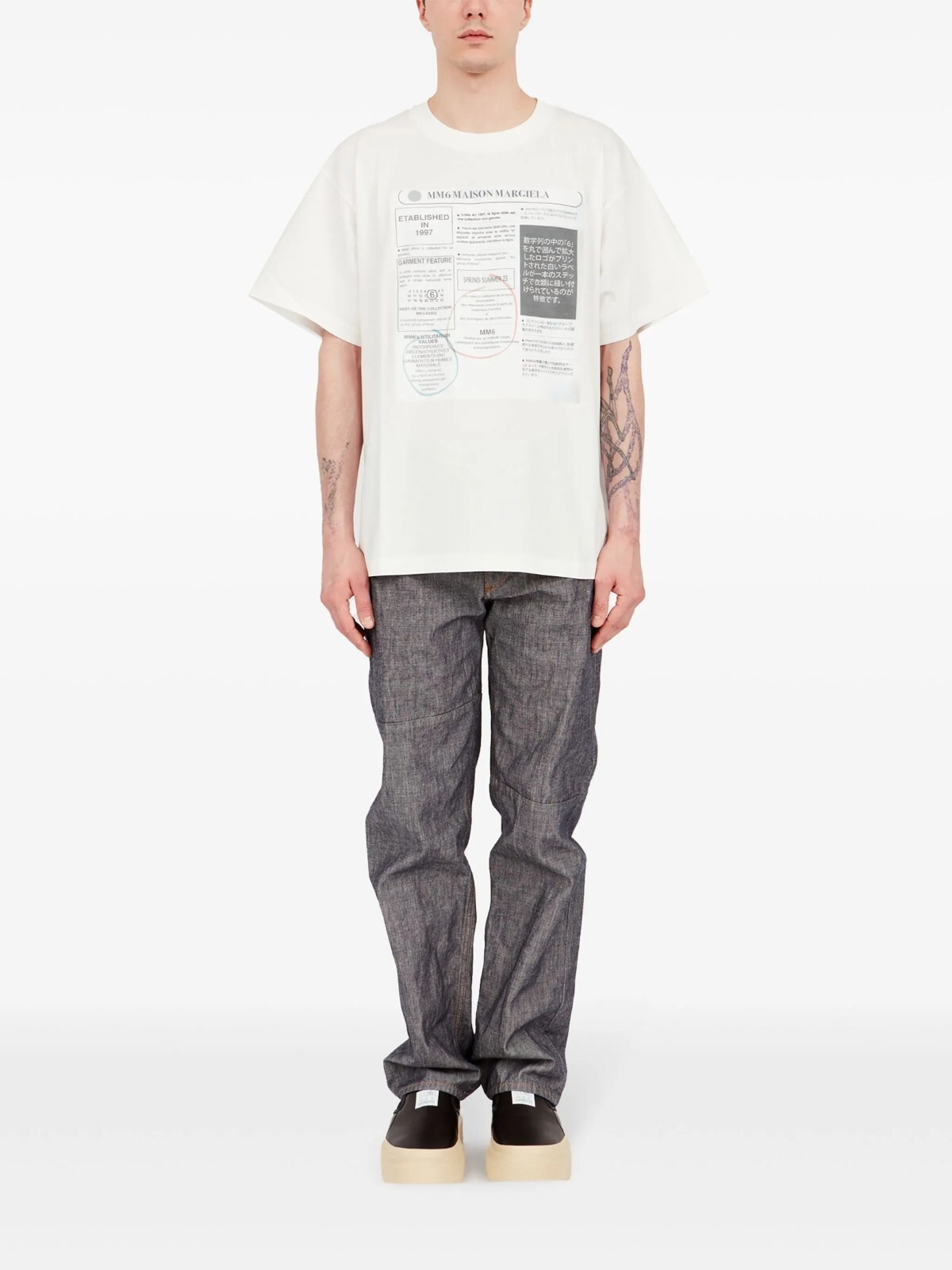 NW maison margiela MM6 graphic-print T-shirt white SH0GC0043S24312 regular gallery