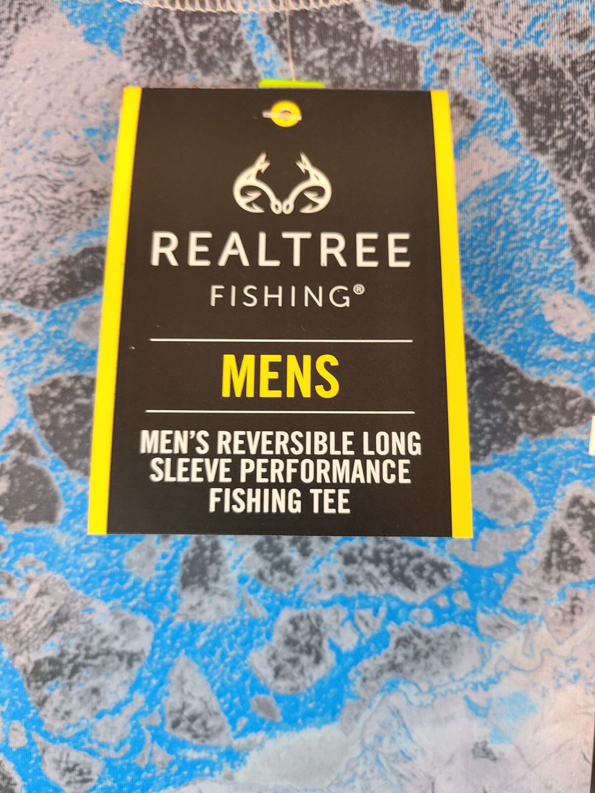 Realtree Wav3 Fishing Men's Performance Tee Shirt Reversible Long Sleeve UPF30 gallery