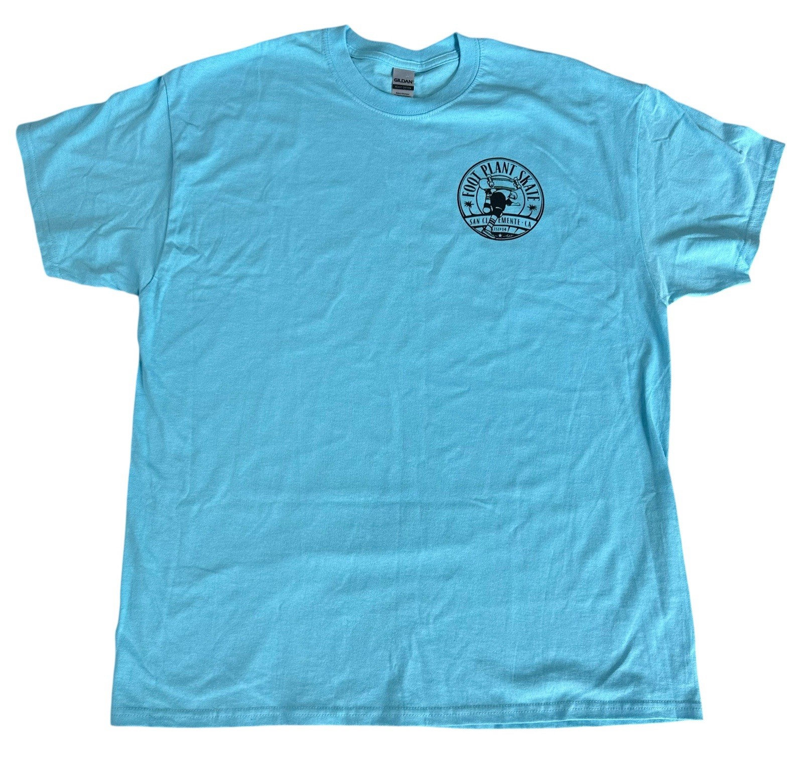 Blue Short Sleeve Shirt skateboard Foot Plant Skate California Extra Large Xl gallery