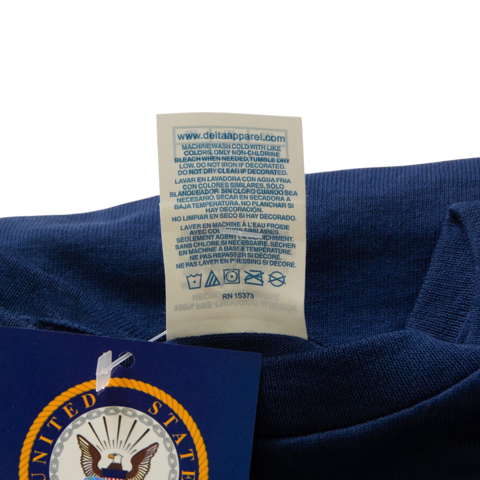 U.S. Navy Emblem Men's Graphic Print Long Sleeve T-Shirt in Navy, XL gallery